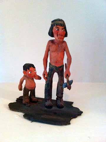 Indian Brave and Son